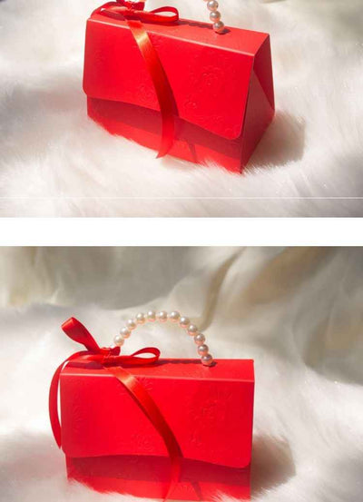 European Style Wedding Banquet Candy Box Wedding Banquet Supplies Bridesmaid Hand Gift Portable Small Paper Box Candy Box Gift Box