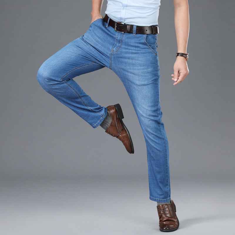 Men's business straight jeans
