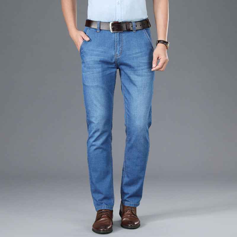 Men's business straight jeans
