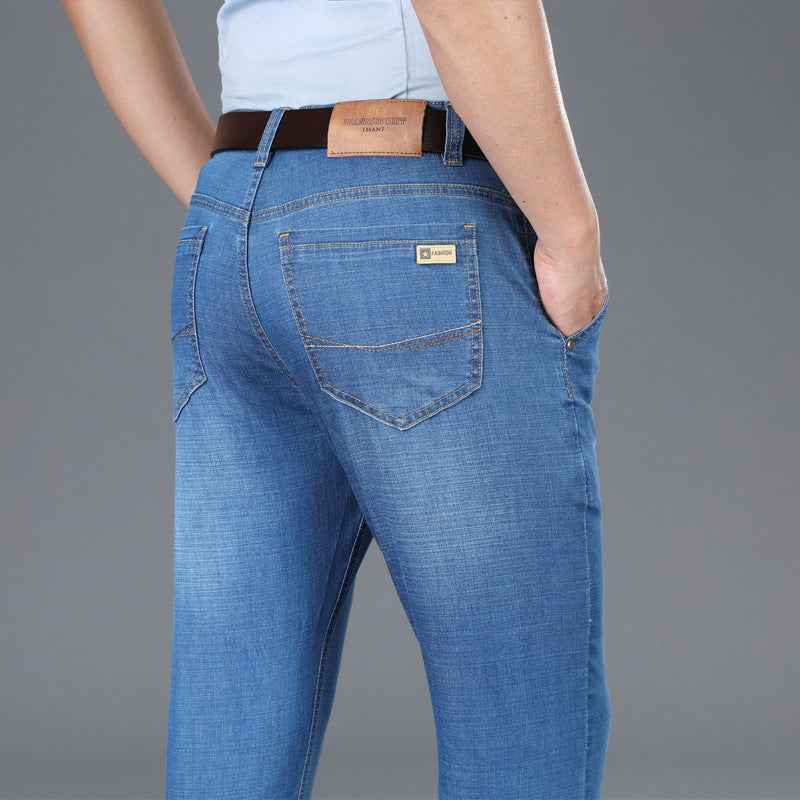 Men's business straight jeans