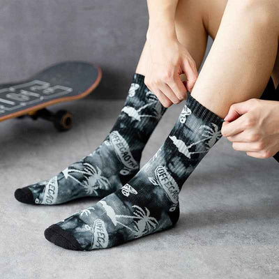 Men's Tube Socks Autumn And Winter Towel Bottom Skateboard Thickened Maple Tide Basketball Socks