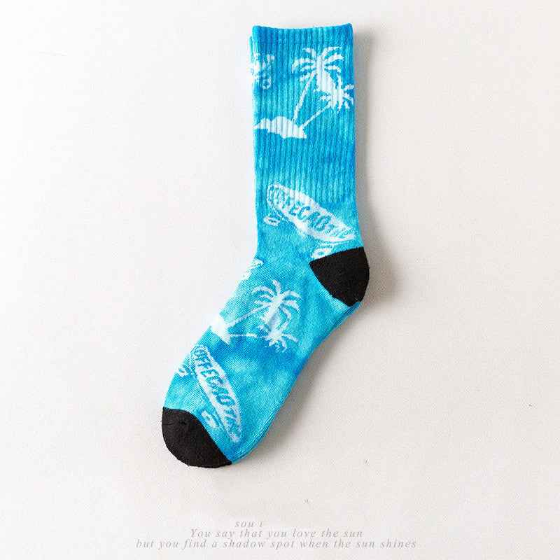 Men's Tube Socks Autumn And Winter Towel Bottom Skateboard Thickened Maple Tide Basketball Socks
