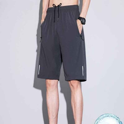 Thin Ice Silk Quick-drying Running Fitness Men's Sports Shorts