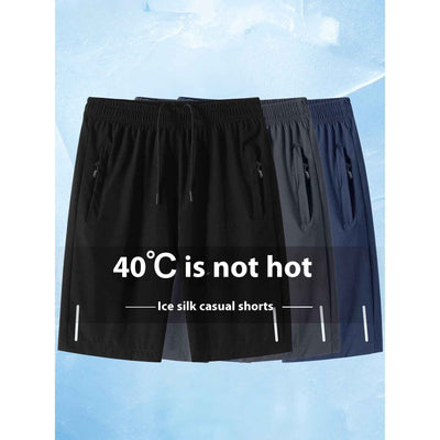 Thin Ice Silk Quick-drying Running Fitness Men's Sports Shorts