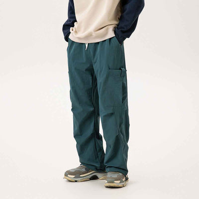 Casual Straight-leg Loose Cargo Pants Male