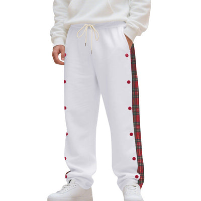 Simple Stitching Casual Sports Breasted Sweatpants SHOPPORA