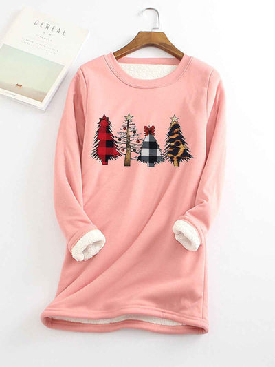 Ladies Christmas plus velvet base shirt