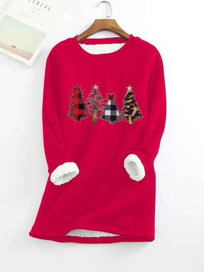 Ladies Christmas plus velvet base shirt