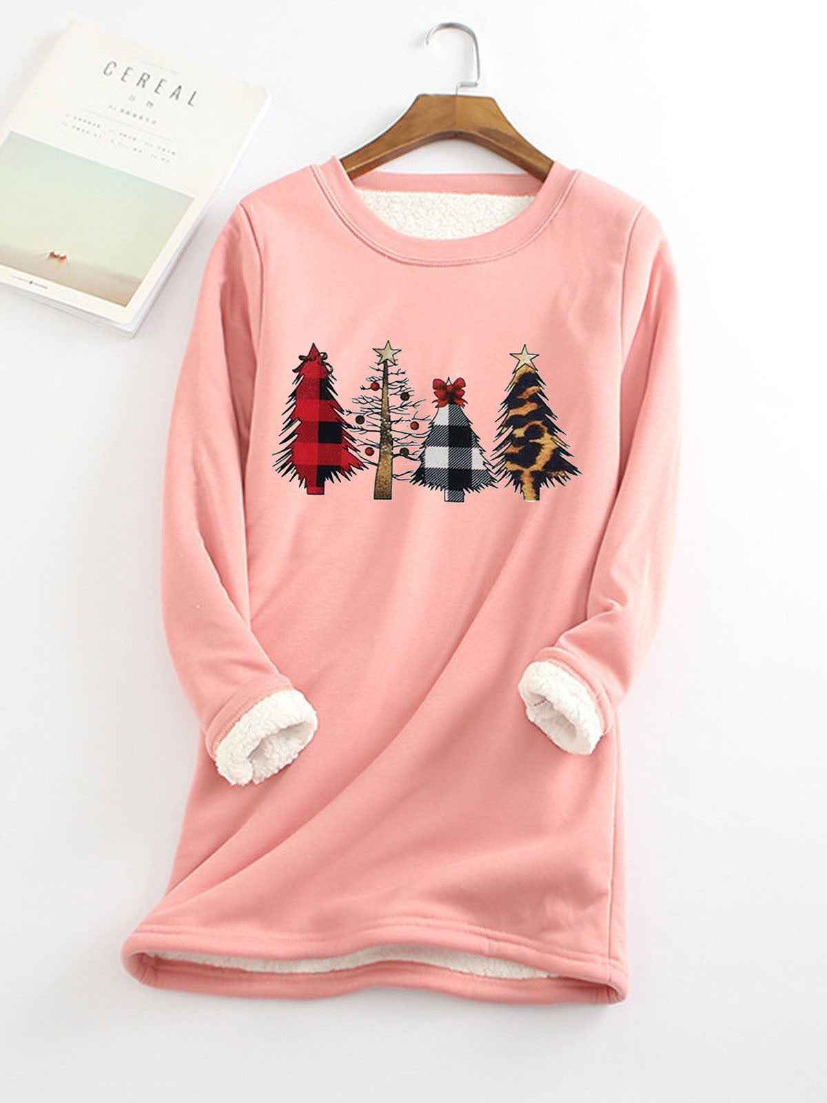 Ladies Christmas plus velvet base shirt