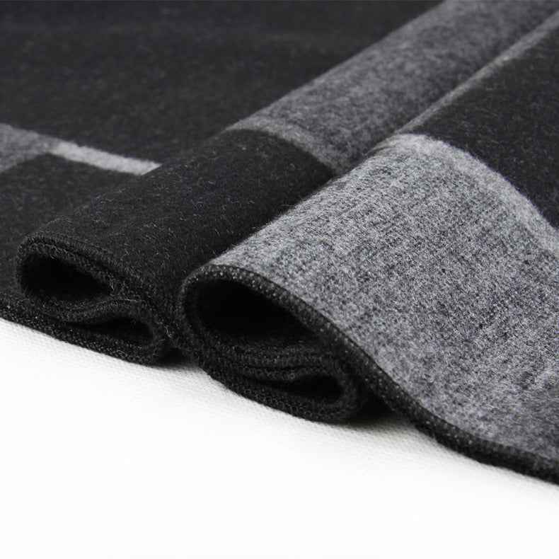 Men's Scarf European And American Cashmere Autumn And Winter Business Plaid