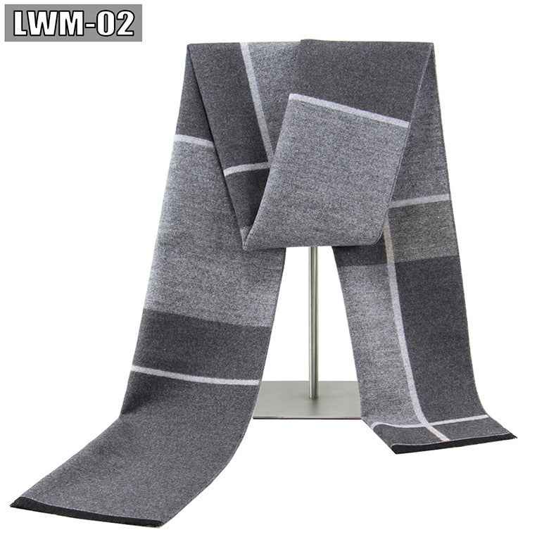Men's Scarf European And American Cashmere Autumn And Winter Business Plaid