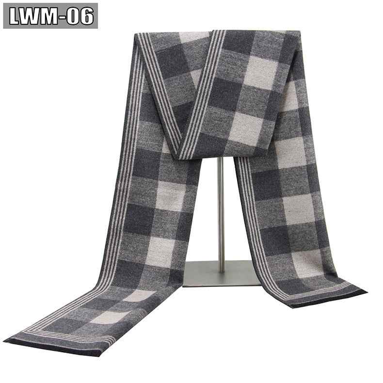 Men's Scarf European And American Cashmere Autumn And Winter Business Plaid
