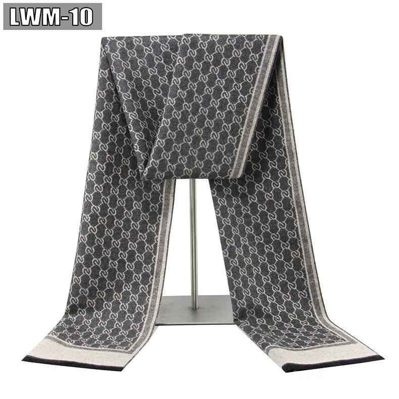 Men's Scarf European And American Cashmere Autumn And Winter Business Plaid