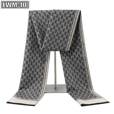 Men's Scarf European And American Cashmere Autumn And Winter Business Plaid