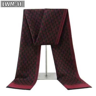 Men's Scarf European And American Cashmere Autumn And Winter Business Plaid