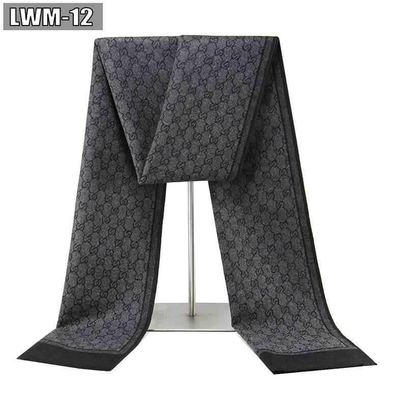 Men's Scarf European And American Cashmere Autumn And Winter Business Plaid