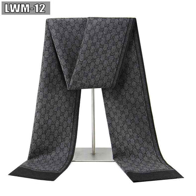 Men's Scarf European And American Cashmere Autumn And Winter Business Plaid