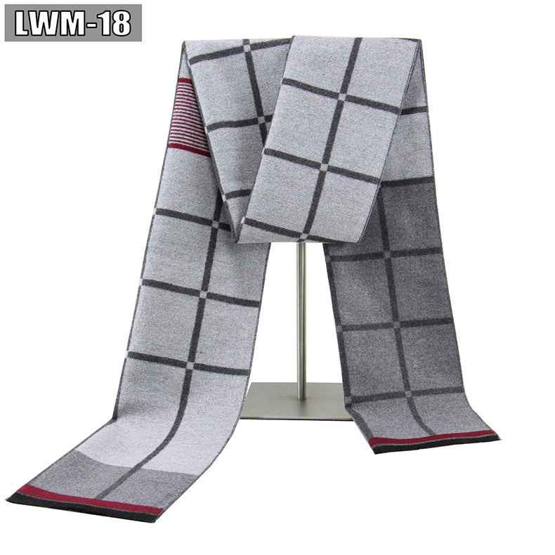 Men's Scarf European And American Cashmere Autumn And Winter Business Plaid