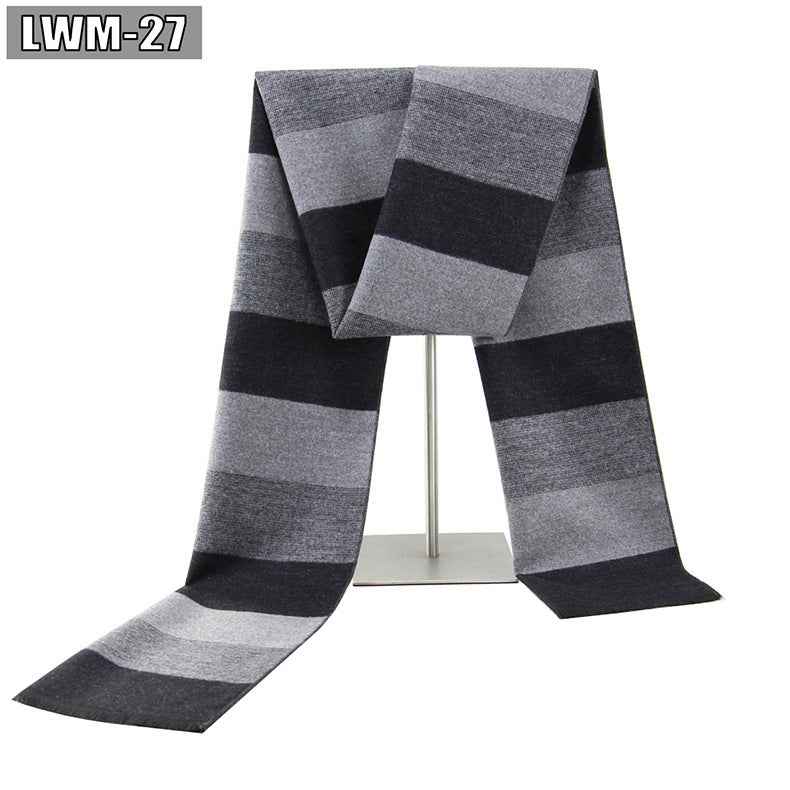 Men's Scarf European And American Cashmere Autumn And Winter Business Plaid