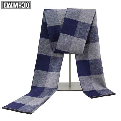 Men's Scarf European And American Cashmere Autumn And Winter Business Plaid