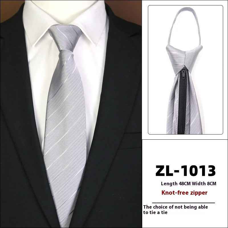 Men's Formal Wear Business Zipper Tie-free