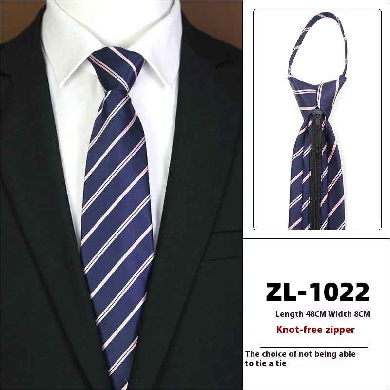 Men's Formal Wear Business Zipper Tie-free