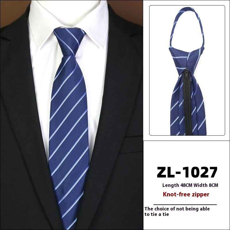 Men's Formal Wear Business Zipper Tie-free