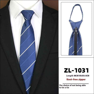 Men's Formal Wear Business Zipper Tie-free