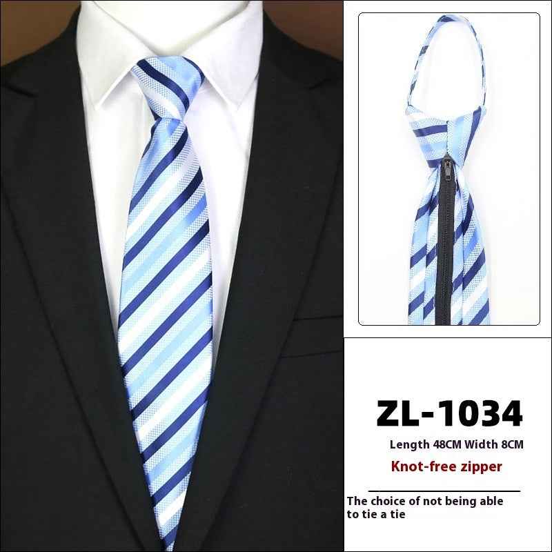 Men's Formal Wear Business Zipper Tie-free