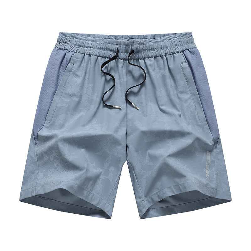 Ice Silk Men's Straight Camouflage Sports Pants