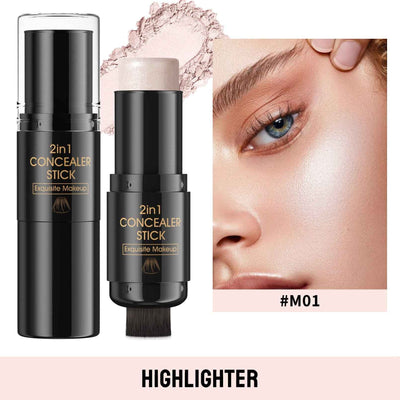 Highlight Blush Double-headed Contour Stick With Brush