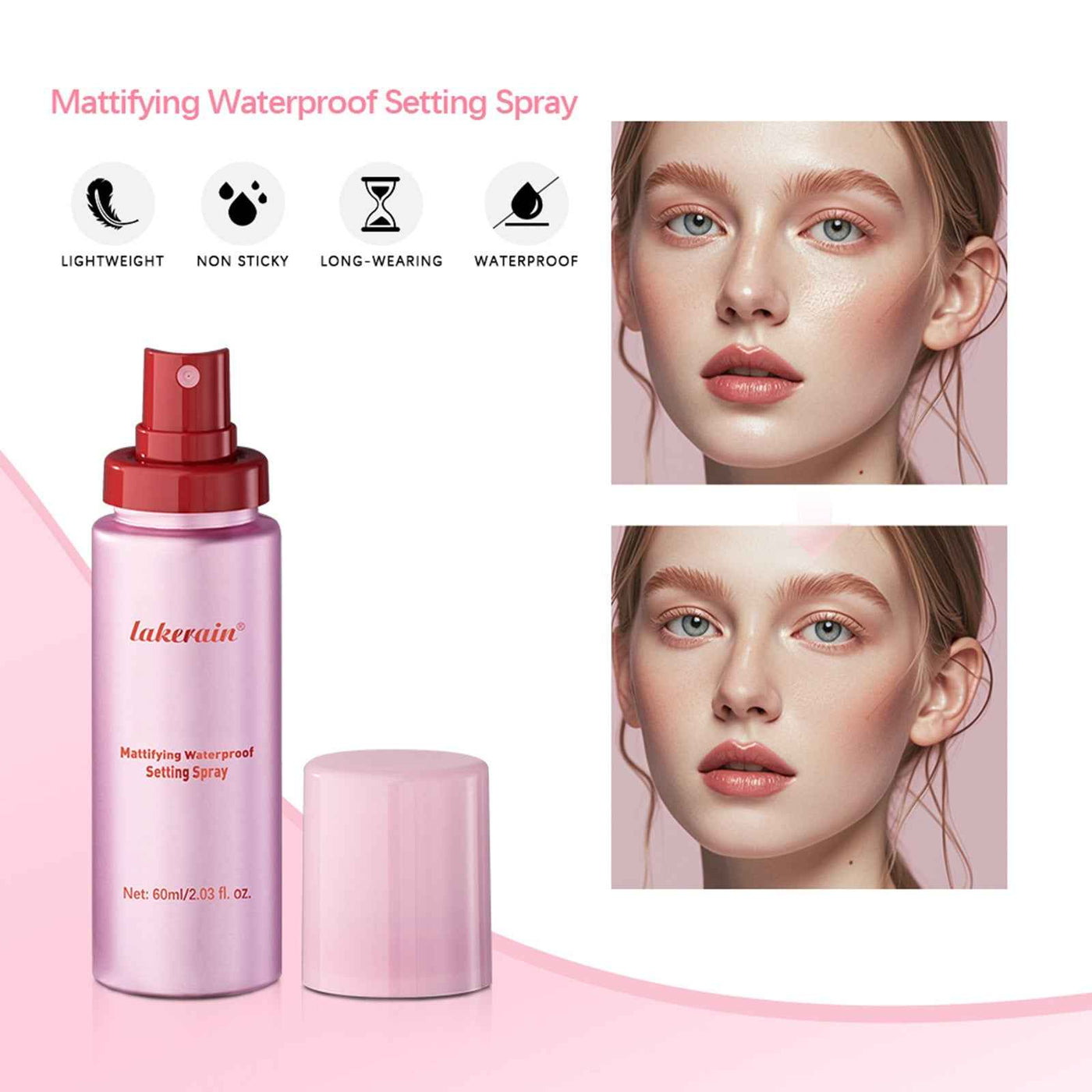 Makeup Mist Spray Long-lasting Matte Makeup Effect Waterproof