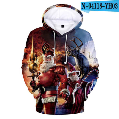 Christmas digital print hoodie