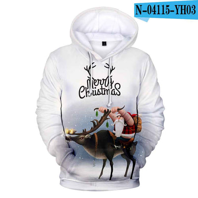 Christmas digital print hoodie