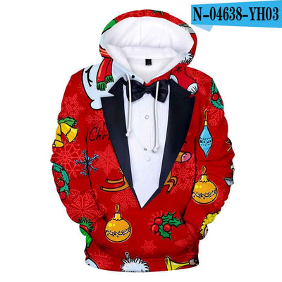 Christmas digital print hoodie