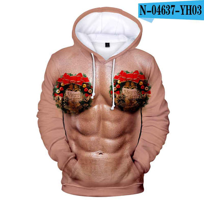 Christmas digital print hoodie