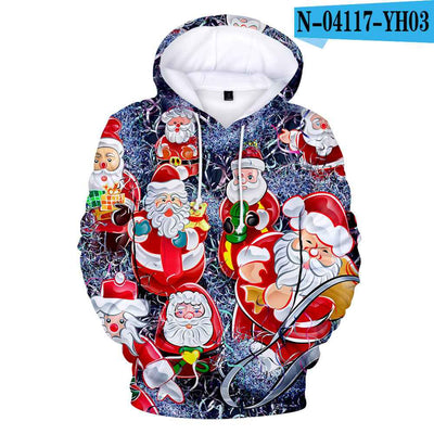 Christmas digital print hoodie