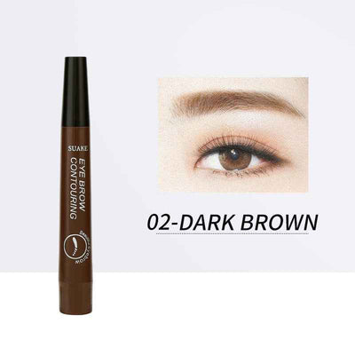Four-Headed Bifurcated Eyebrow Pencil Lasts For A Long Time Without Smudging