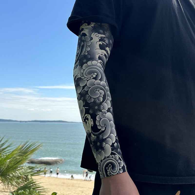 Men's Tattoo UV Protection Outdoor Sun Protection Ice Sleeve