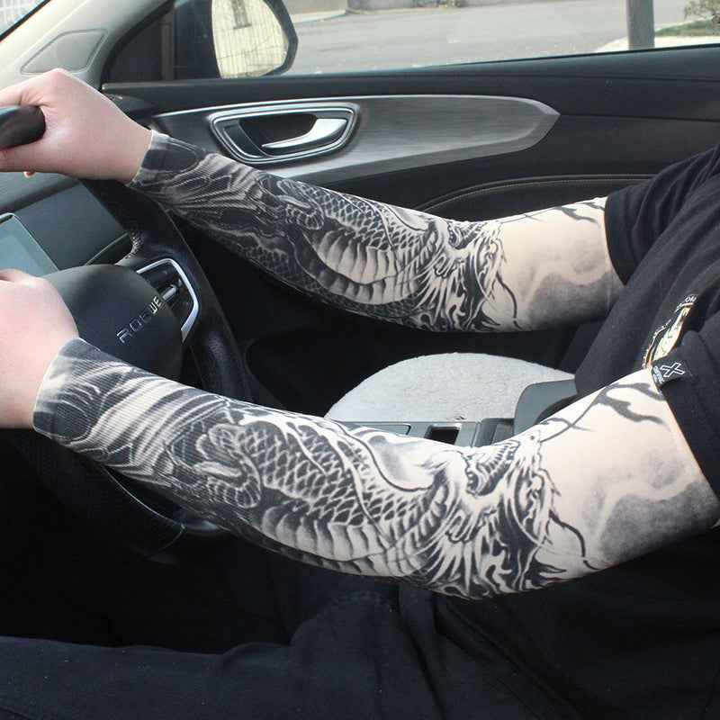 Men's Tattoo UV Protection Outdoor Sun Protection Ice Sleeve