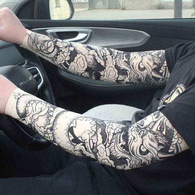 Men's Tattoo UV Protection Outdoor Sun Protection Ice Sleeve