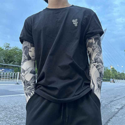Men's Tattoo UV Protection Outdoor Sun Protection Ice Sleeve