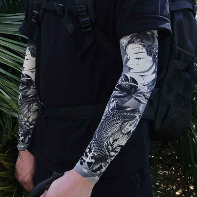 Men's Tattoo UV Protection Outdoor Sun Protection Ice Sleeve