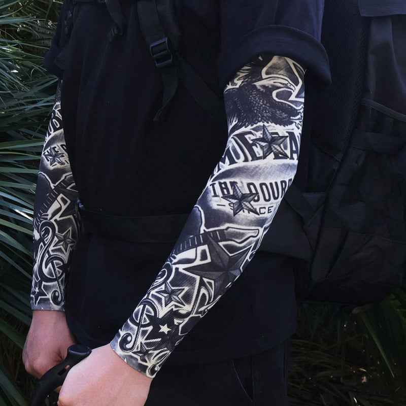 Men's Tattoo UV Protection Outdoor Sun Protection Ice Sleeve