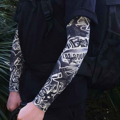 Men's Tattoo UV Protection Outdoor Sun Protection Ice Sleeve