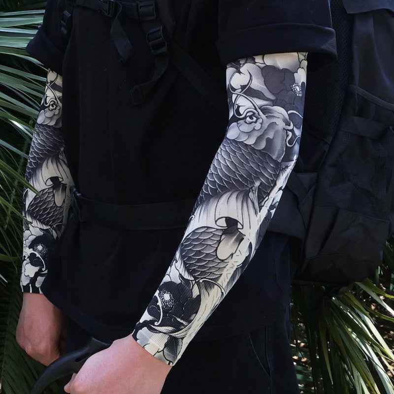 Men's Tattoo UV Protection Outdoor Sun Protection Ice Sleeve