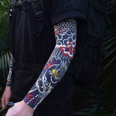 Men's Tattoo UV Protection Outdoor Sun Protection Ice Sleeve