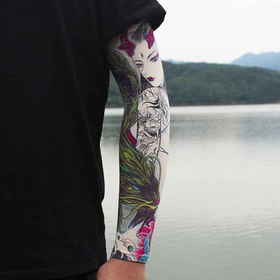 Men's Tattoo UV Protection Outdoor Sun Protection Ice Sleeve