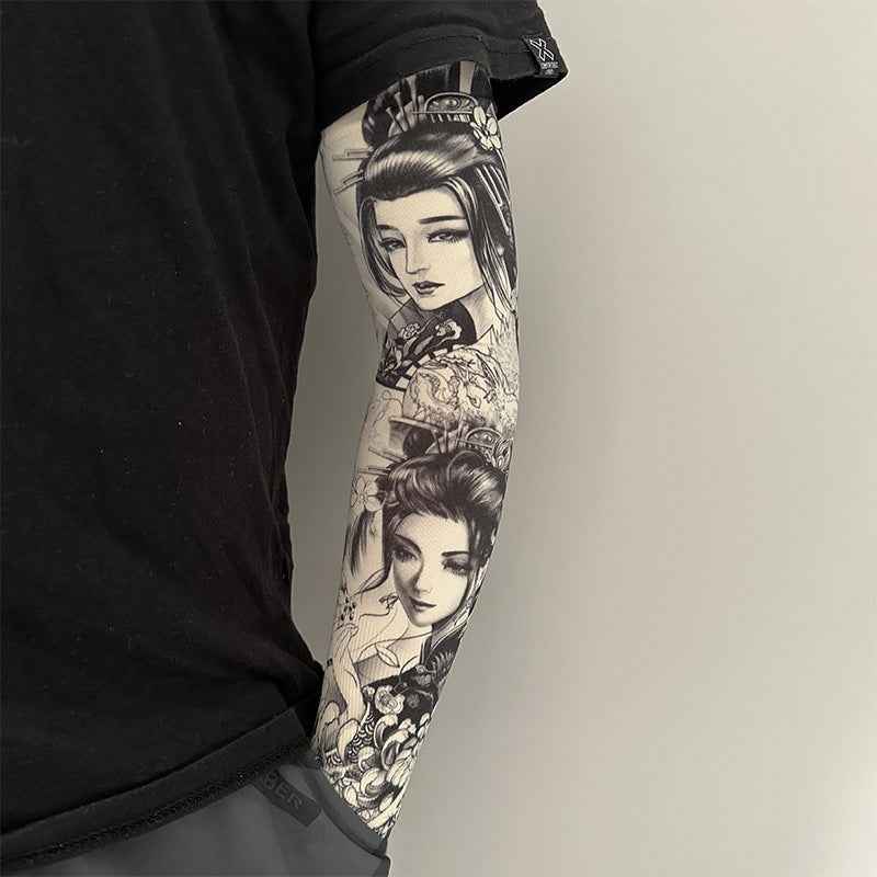 Men's Tattoo UV Protection Outdoor Sun Protection Ice Sleeve