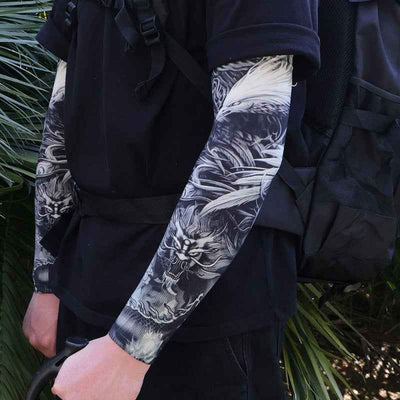 Men's Tattoo UV Protection Outdoor Sun Protection Ice Sleeve
